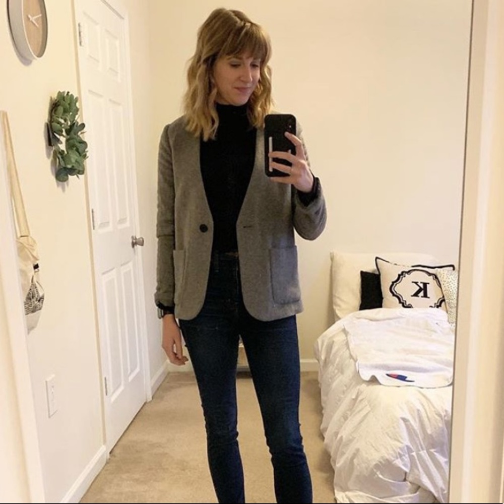 Madewell Collarless Blazer